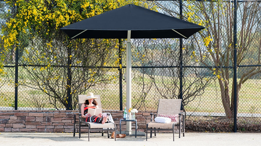 10' Portable Commercial Cantilever Umbrella - Playground Experts