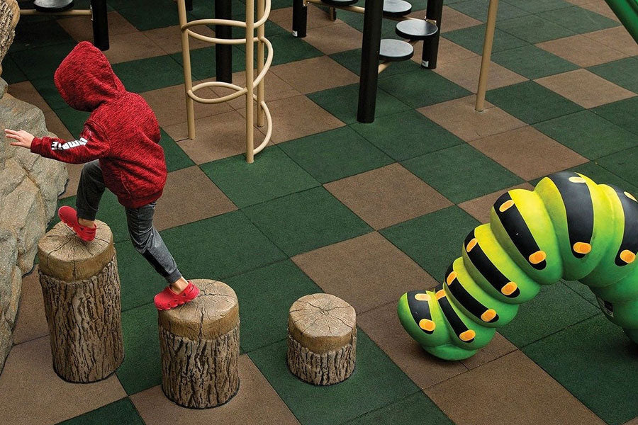 Recycled Rubber Tiles - Playground Safety Surfacing